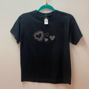NWT Womans M Hearts Tee